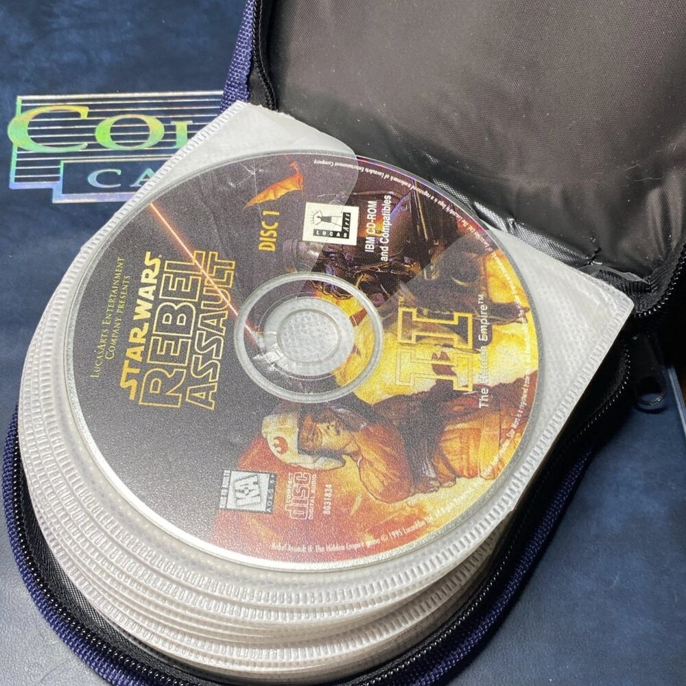 24 PC Games Lot Diablo StarCraft Warcraft Star Wars + More